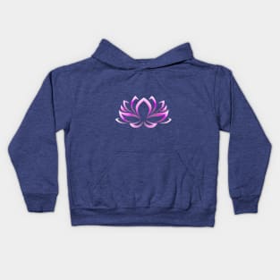 Lotus Flower in Pink Kids Hoodie